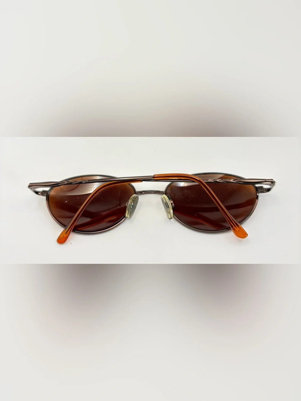 Caravaggio C105 Brown Oval Metal Sunglasses Frames Only